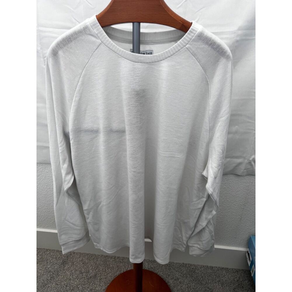 And Now This Men's Light Gray Long Sleeve Pullover Sweater